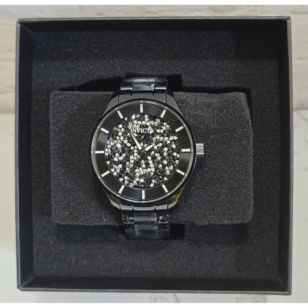 Invicta Angel Unisex Watch 40mm Black 50596 Brand New